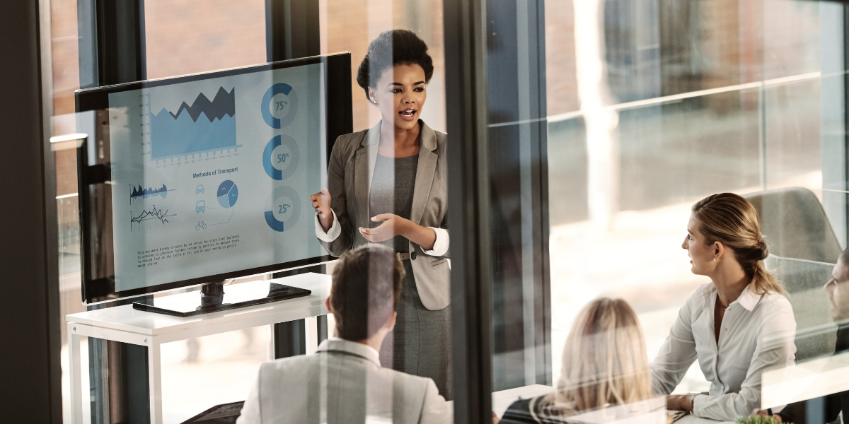 woman showing how to start a career in data analytics